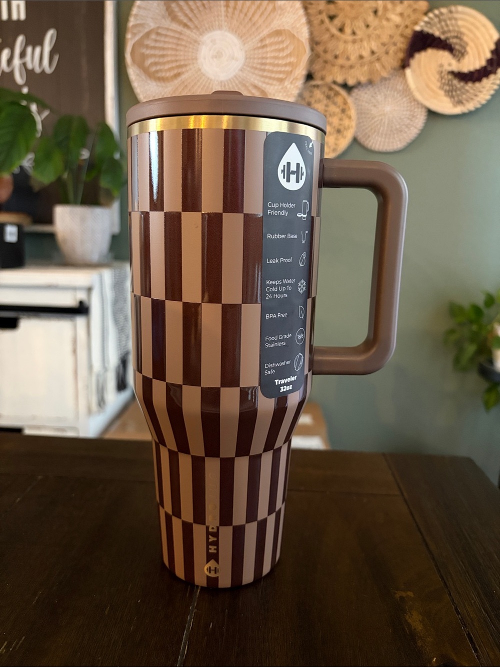 HYDROJUG 32 oz. Traveler Tumbler - Cozy Collection in Toffee! New!
